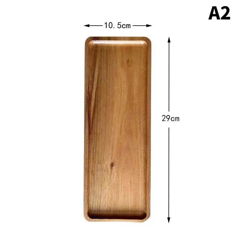 Eco-Friendly Wooden Serving Tray – Stylish & Versatile