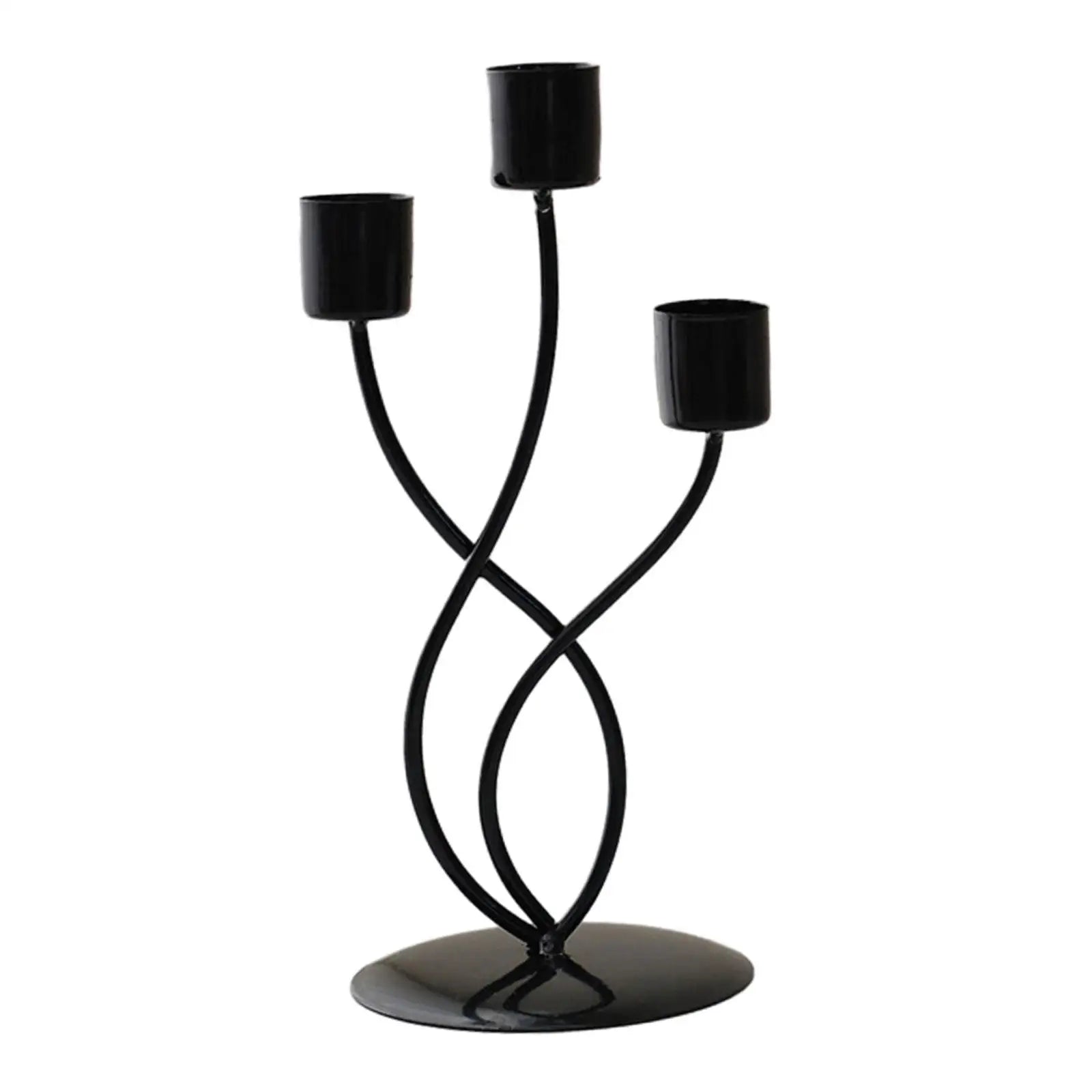 Metal Taper Candle Holder | Elegant Table & Mantel Centerpiece