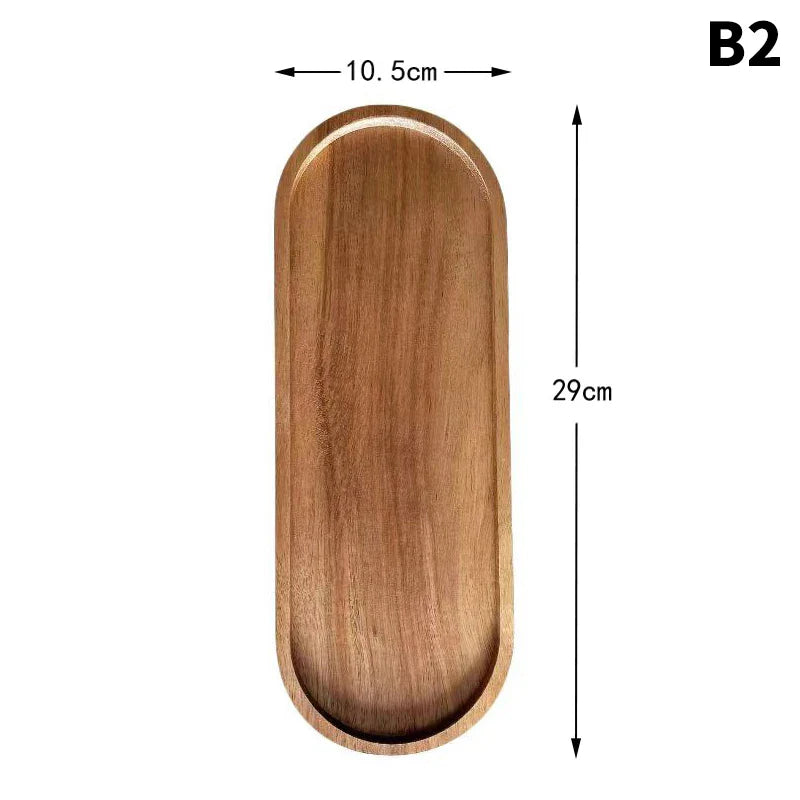 Eco-Friendly Wooden Serving Tray – Stylish & Versatile