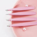 Professional Tweezers Set – 4 Piece Stainless Steel Eyebrow & Hair Removal Kit