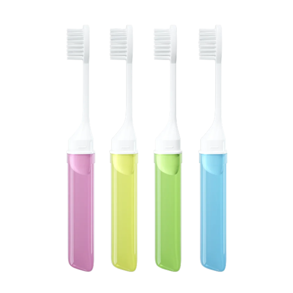 Foldable Mini Travel Toothbrush – Portable Adult Dental Brush in Candy Colors