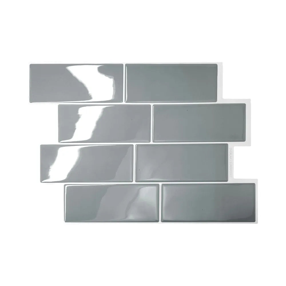 Peel & Stick 3D Wall Tile Stickers | Waterproof PVC