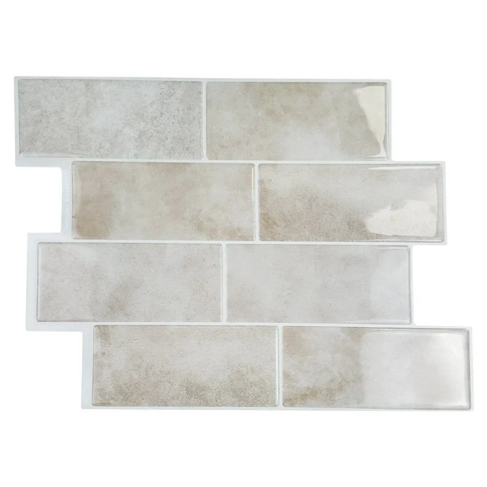 Peel & Stick 3D Wall Tile Stickers | Waterproof PVC