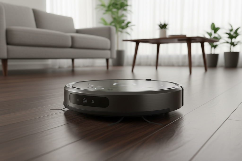 Robot Vacuum Low Angle Lifestyle Photo