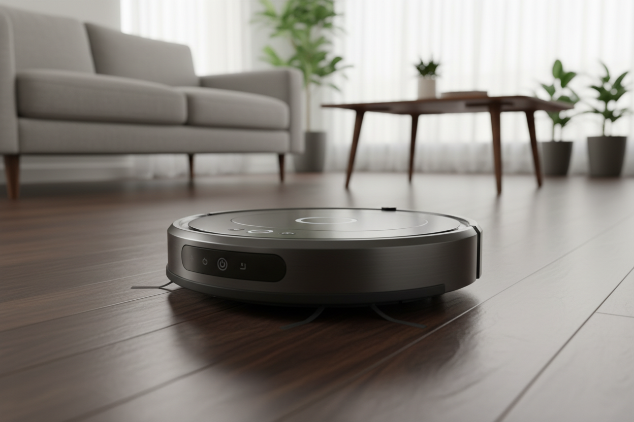 Robot Vacuum Low Angle Lifestyle Photo
