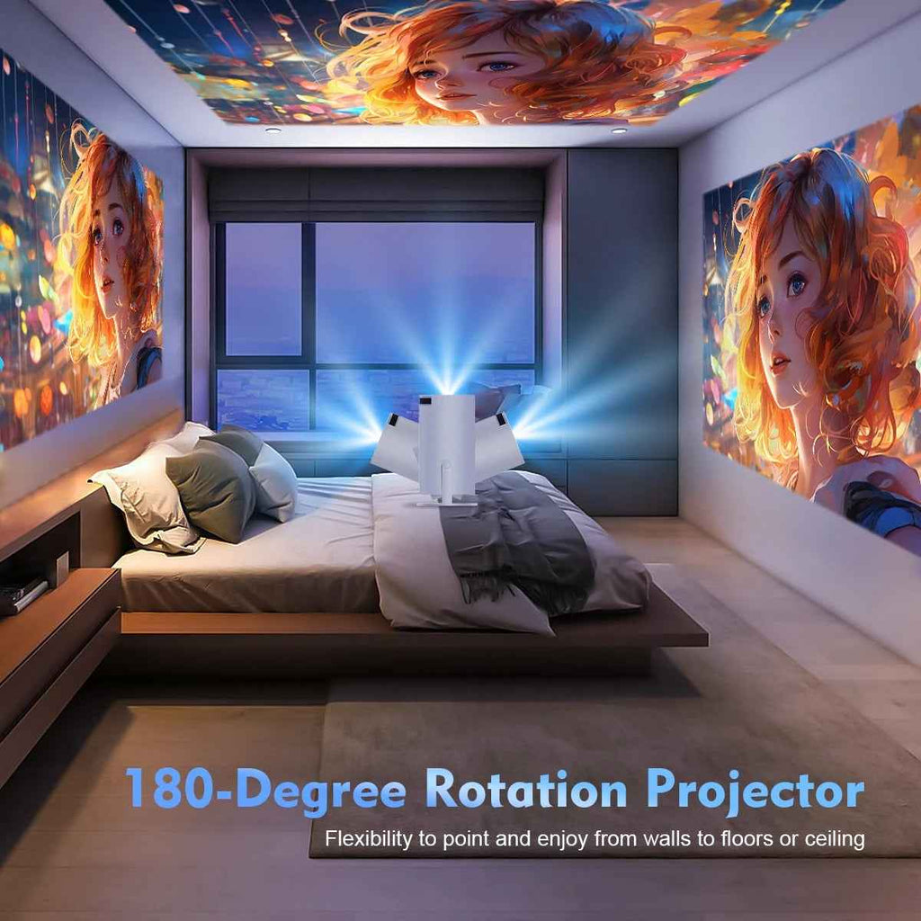 HY300 Pro 4K Projector – Android 11, Dual WiFi 6, 260 ANSI Lumens, Home Cinema