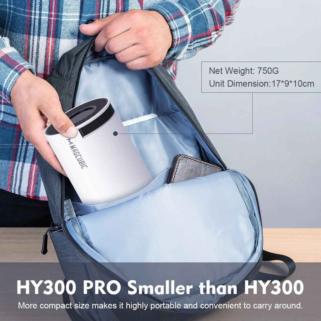 HY300 Pro 4K Projector – Android 11, Dual WiFi 6, 260 ANSI Lumens, Home Cinema